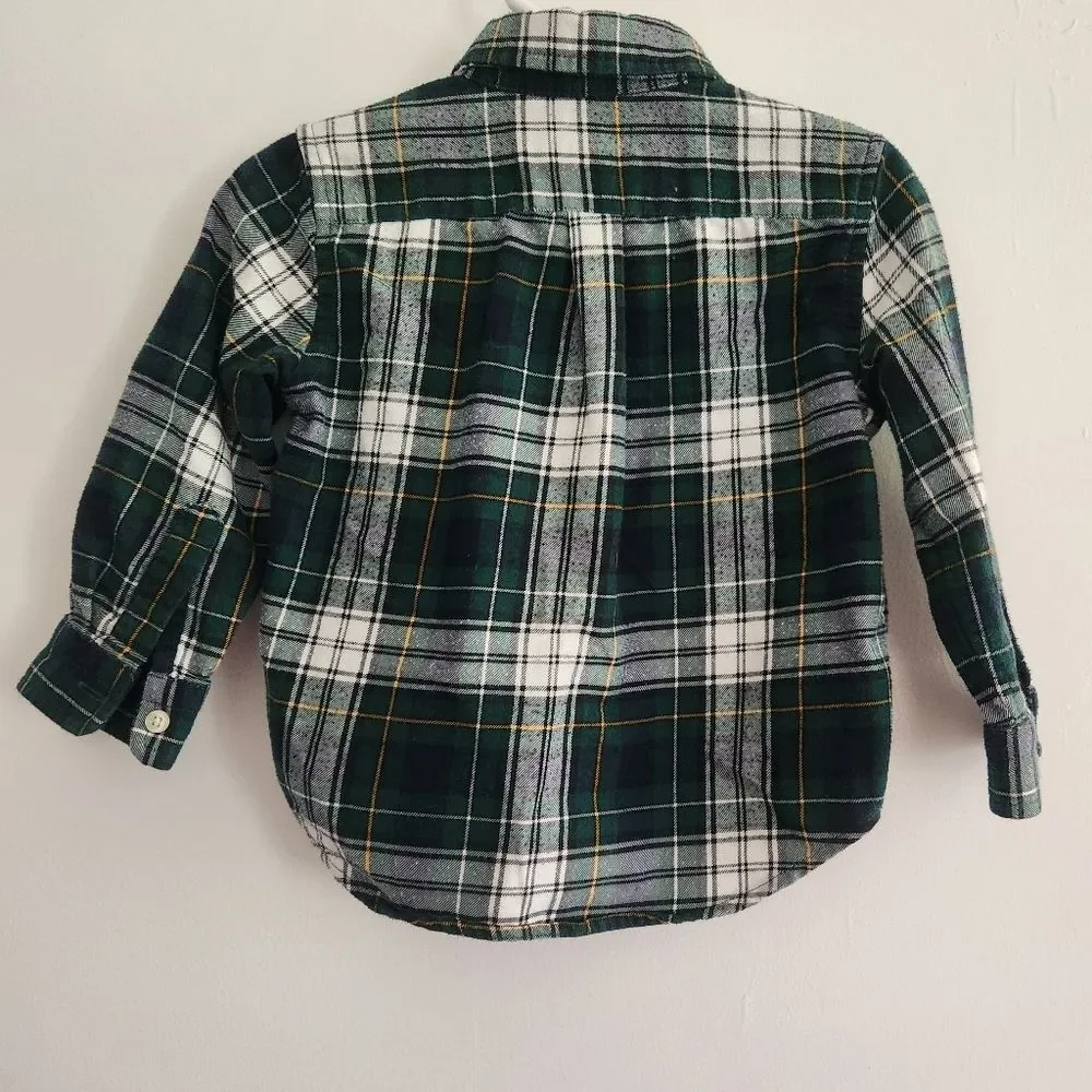 Ralph Lauren Performance Button Down Flannel Size 18 Months